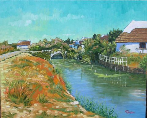 Le petit pont aux cabanes aux Stes Maries